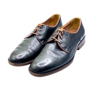 Johnston & Murphy Leather 1850 Oxford Dress Shoes Size 11 Black Lace Up 20-6785